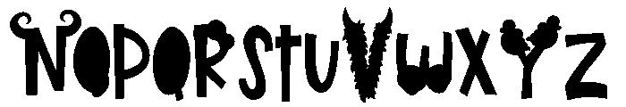 Make-a-monster CF Bold Font LOWERCASE
