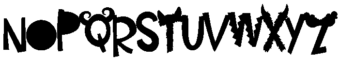 Make-a-monster CF Dark Font UPPERCASE