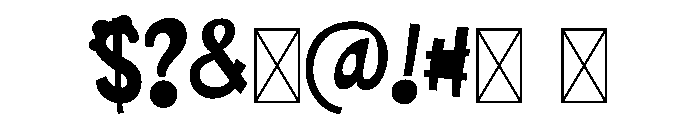 Make-a-monster CF Pastel Font OTHER CHARS