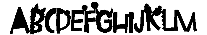 Make-a-monster CF Pastel Font UPPERCASE