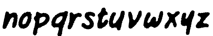 Maker Order Distort-Regular Font LOWERCASE