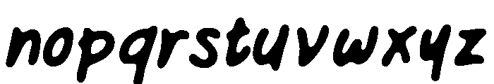Maker Order-Regular Font LOWERCASE