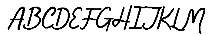 Makers Vision Font UPPERCASE