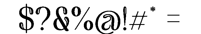 Malchis Regular Font OTHER CHARS