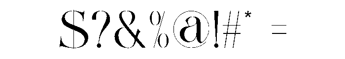 Malcine Font OTHER CHARS