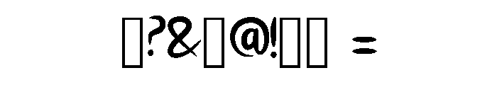 Maldiko Regular Font OTHER CHARS