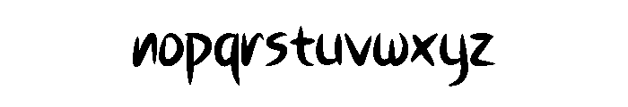 Maldiko Regular Font LOWERCASE