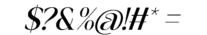 Malerine Italic Font OTHER CHARS