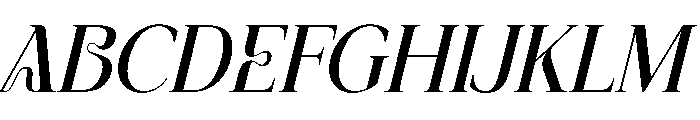 Malerine Italic Font UPPERCASE