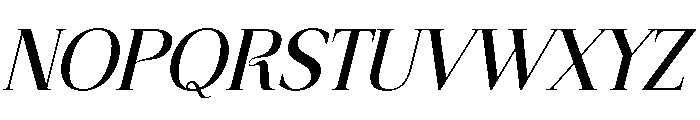 Malerine Italic Font UPPERCASE