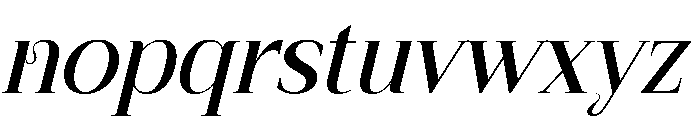 Malerine Italic Font LOWERCASE