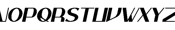 Malevoice Italic Font UPPERCASE