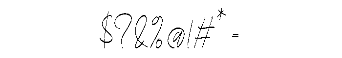 Maliatons Regular Font OTHER CHARS