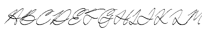 Maliatons Slant Regular Font UPPERCASE