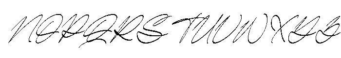 Maliatons Slant Regular Font UPPERCASE