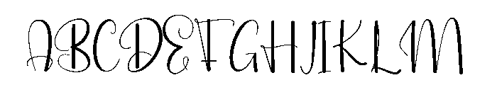 Malibu Navigation Font UPPERCASE