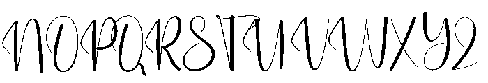 Malibu Navigation Font UPPERCASE
