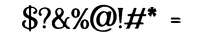 Malice_Manor Font OTHER CHARS