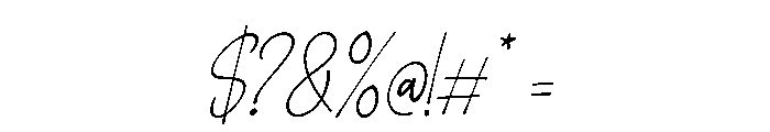Malinda Signature Italic Font OTHER CHARS