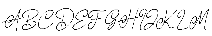 Malinda Signature Italic Font UPPERCASE