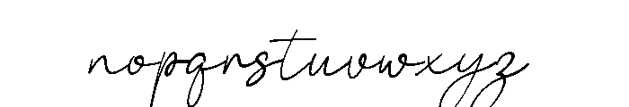 Malinda Signature Italic Font LOWERCASE