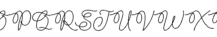 Malissa-Regular Font UPPERCASE