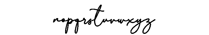 Malissa-Regular Font LOWERCASE