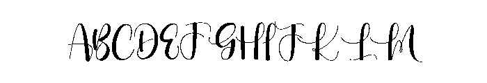 Malita Delight Font UPPERCASE