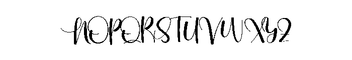 Malita Delight Font UPPERCASE
