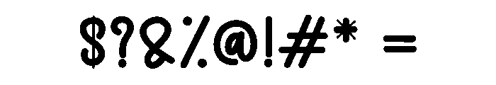 Malita Together Font OTHER CHARS
