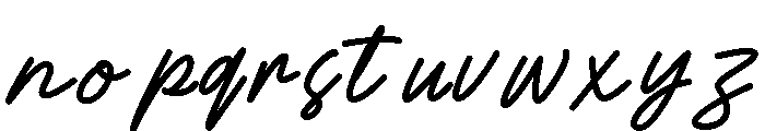 Malley Jacklist Regular Font LOWERCASE