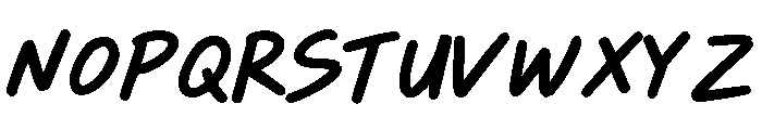 MalleyJacklistMarker-Regular Font UPPERCASE