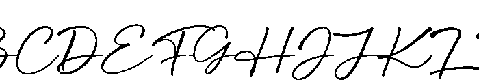 Mallia Regular Font UPPERCASE