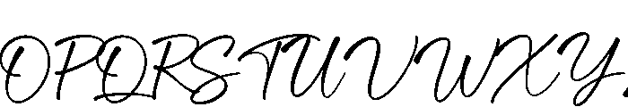 Mallia Regular Font UPPERCASE