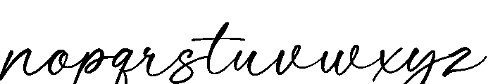 Mallia Regular Font LOWERCASE