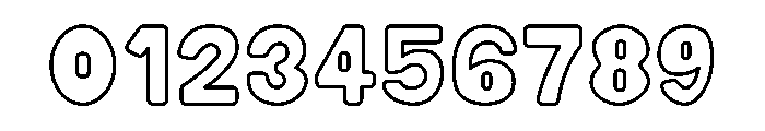 Mallow Soda Outline Font OTHER CHARS