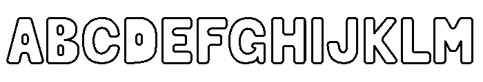 Mallow Soda Outline Font UPPERCASE
