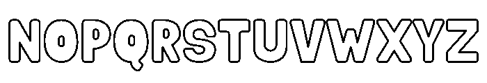 Mallow Soda Outline Font UPPERCASE
