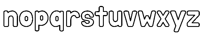 Mallow Soda Outline Font LOWERCASE