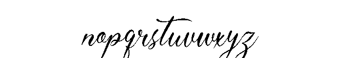 Mallsreya Font LOWERCASE