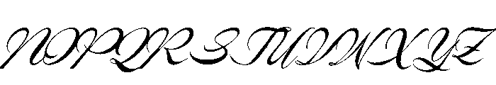 Malograh Italic Font UPPERCASE