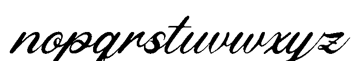 Malograh Italic Font LOWERCASE