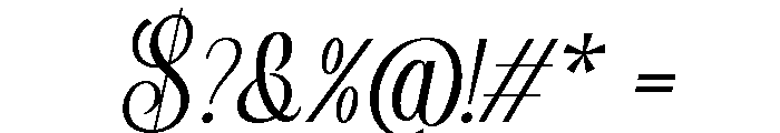 Malta Quarelina Script Font OTHER CHARS