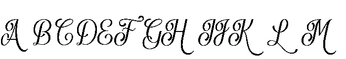 Malta Quarelina Script Font UPPERCASE