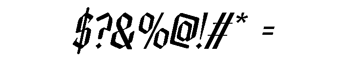Malthon Italic Font OTHER CHARS
