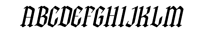 Malthon Italic Font UPPERCASE