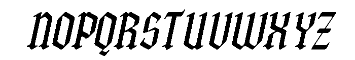Malthon Italic Font UPPERCASE