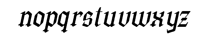 Malthon Italic Font LOWERCASE