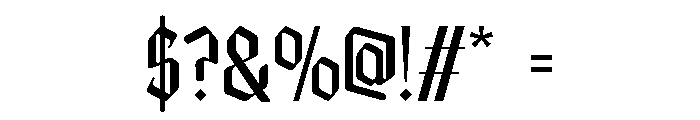 Malthon Regular Font OTHER CHARS