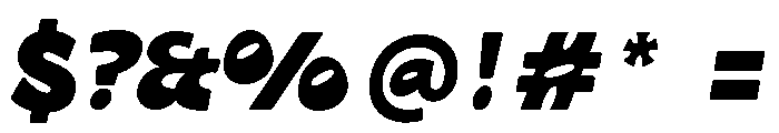 Maltique Oblique Font OTHER CHARS